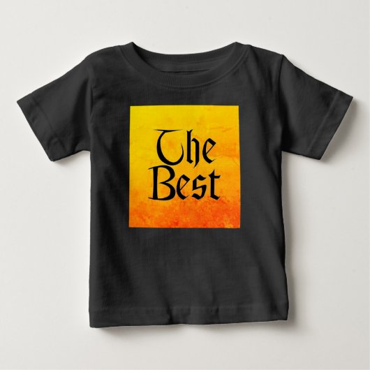 鮮やかな最高のベビーの黒いシャツ ベビーTシャツ (正面)