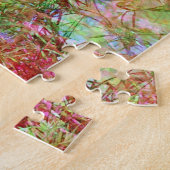 鮮やかな木の錯覚 カラフルな葉のパズル ジグソーパズル (側面)