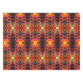 鮮やかな未来的抽象芸術都市傾向幾何学模様 テーブルクロス (正面(横))