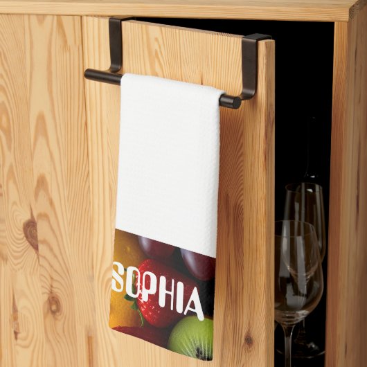 鮮やかな果実写真 キッチンタオル (三つ折り)