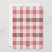 鮮やかな格子模様のあたたかな家族写真 シーズンカード (裏面)