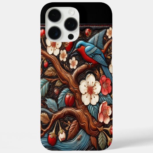 鮮やかな桜とブルーバードの情景 Case-Mate iPhoneケース (裏面)