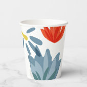 鮮やかな植物学の赤ちゃんシャワー 紙コップ (裏面)