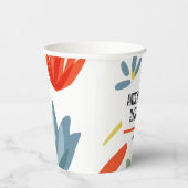 鮮やかな植物学の赤ちゃんシャワー 紙コップ (右)