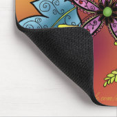 鮮やかな植物相のマウスパッド マウスパッド (コーナー)