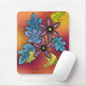 鮮やかな植物相のマウスパッド マウスパッド (マウス)