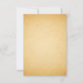 鮮やかな民族象のインドの結婚式 出欠カード (裏面)