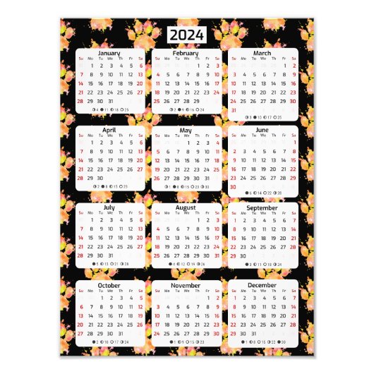 鮮やかな水の色スプラッシュドッグポー2024カレンダー フォトプリント            (正面)