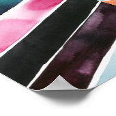 鮮やかな水の色Chevron I ポスター (角)