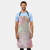 鮮やかな水中のシームレスな模様と美しさ  エプロン (着用した状態)