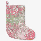 鮮やかな水中のシームレスな模様と美しさ  スモールクリスマスストッキング (正面)