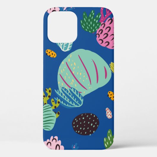 鮮やかな水中のシームレスな模様と美しさ Case-Mate iPhoneケース (裏面)