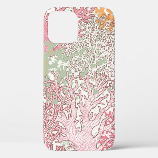 鮮やかな水中のシームレスな模様と美しさ Case-Mate iPhoneケース (裏面)
