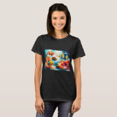 鮮やかな水中魚の情景 Tシャツ (正面フル)