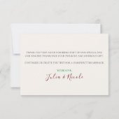 鮮やかな水彩の夏のチューリップの花の結婚式 (裏面)