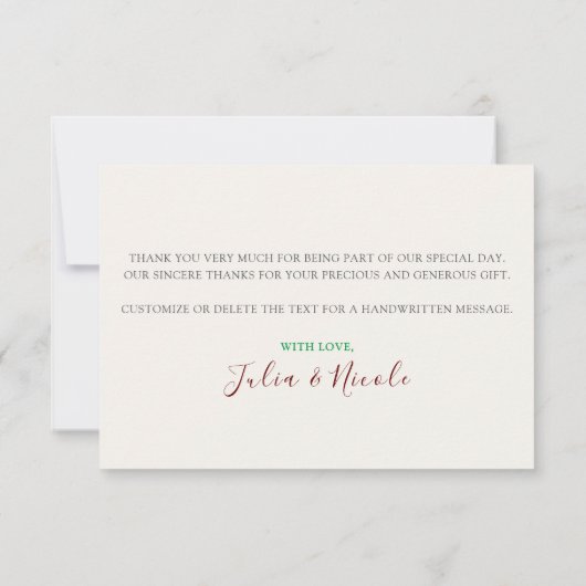 鮮やかな水彩の夏のチューリップの花の結婚式 (裏面)