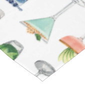 鮮やかな水彩カクテルパターントートバッグ テーブルクロス (アングル)