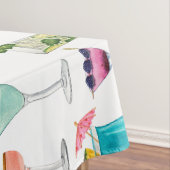 鮮やかな水彩カクテルパターントートバッグ テーブルクロス (インサイチュ)