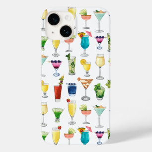 鮮やかな水彩カクテルパターントートバッグ Case-Mate iPhone 14ケース