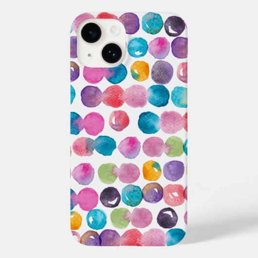 鮮やかな水彩画のiPhoneケース - 芸術的な抽象画 Case-Mate iPhoneケース (裏面)