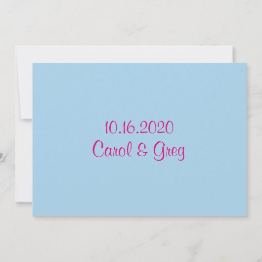 鮮やかな水彩色のハミングバードのブライズメイド 招待状 (裏面)