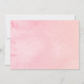 鮮やかな水彩花イラストの卒業パーティ写真 招待状 (裏面)