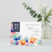 鮮やかな水彩花卉フォトセーブザデート セーブザデート (スタンド正面)