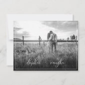 鮮やかな水彩花卉フォトセーブザデート セーブザデート (裏面)