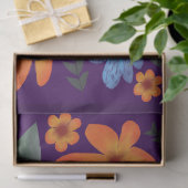 鮮やかな水彩花柄ボタニカル美学 薄葉紙 (ギフト)