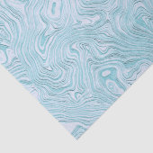 鮮やかな水色に絹のモアレ模様 薄葉紙 (詳細)