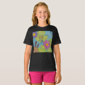 鮮やかな池の風景 - レディースTシャツ Tシャツ (正面フル)