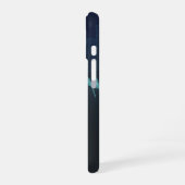 鮮やかな波の抽象デジタルアート iPhone 16ケース (左側面)