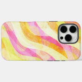 鮮やかな波状抽象パターン Case-Mate iPhoneケース (裏面 (横))