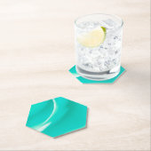 鮮やかな海の緑の紙コースター ペーパーコースター (インサイチュ)