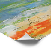 鮮やかな海岸の風景 ポスター (コーナー)