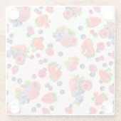 鮮やかな混合ベリーコースター ガラスコースター (裏面)