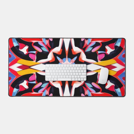 鮮やかな渦 デスクマット (キーボード&マウス)