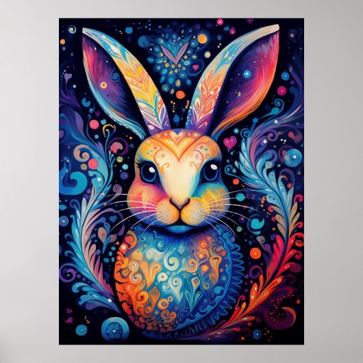 鮮やかな渦：咲くバニーブリス ポスター (正面)