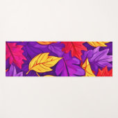 鮮やかな漫画離れの:紫、黄、赤 ヨガマット (正面(横))
