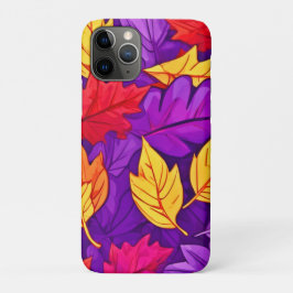 鮮やかな漫画離れの:紫、黄、赤 iPhone 11 PROケース