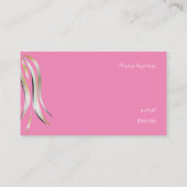 鮮やかな灰色と黄色の丁寧なヘアスタイル 名刺 (裏面)