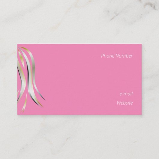 鮮やかな灰色と黄色の丁寧なヘアスタイル 名刺 (裏面)