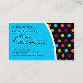 鮮やかな点:: 名刺 (裏面)