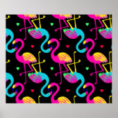 鮮やかな熱帯のエキゾチックなハワイのシームレスパターンw ポスター (正面)