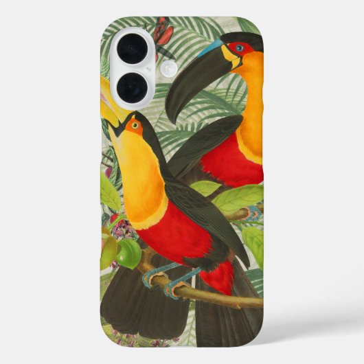 鮮やかな熱帯オオハシの鳥アート ジュングルの世界 Case-Mate iPhoneケース (裏面)