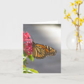 鮮やかな熱帯蝶の折り畳まれたグリーティングカード カード (黄色い花)