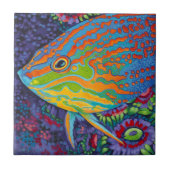 鮮やかな熱帯魚I タイル (正面)