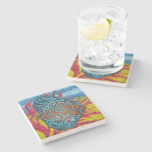 鮮やかな熱帯魚II ストーンコースター (横)