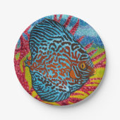 鮮やかな熱帯魚II ペーパープレート (正面)