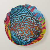 鮮やかな熱帯魚II ラウンドクッション (裏面)